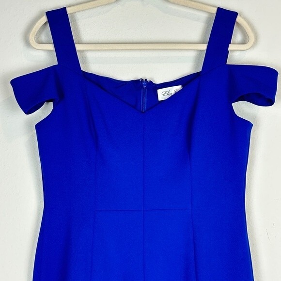 Eliza J Cobalt Blue Knee Length Dress 12 - Picture 2 of 10